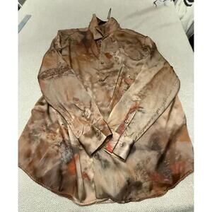 Zara Long Sleeve Button-Up Shirt, Size L